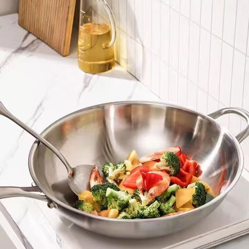 无涂层圆底家用锅粘锅燃气电磁炉通用,厨房/烹饪用具,炒锅,淘宝优惠券,粉丝福利购,淘宝优惠卷