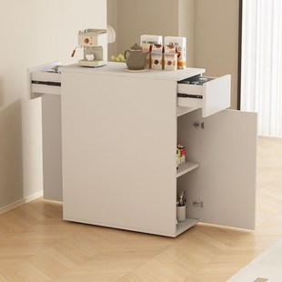 岛台柜单独极窄餐边柜小户型台柜超薄导台柜窄款茶水柜定制