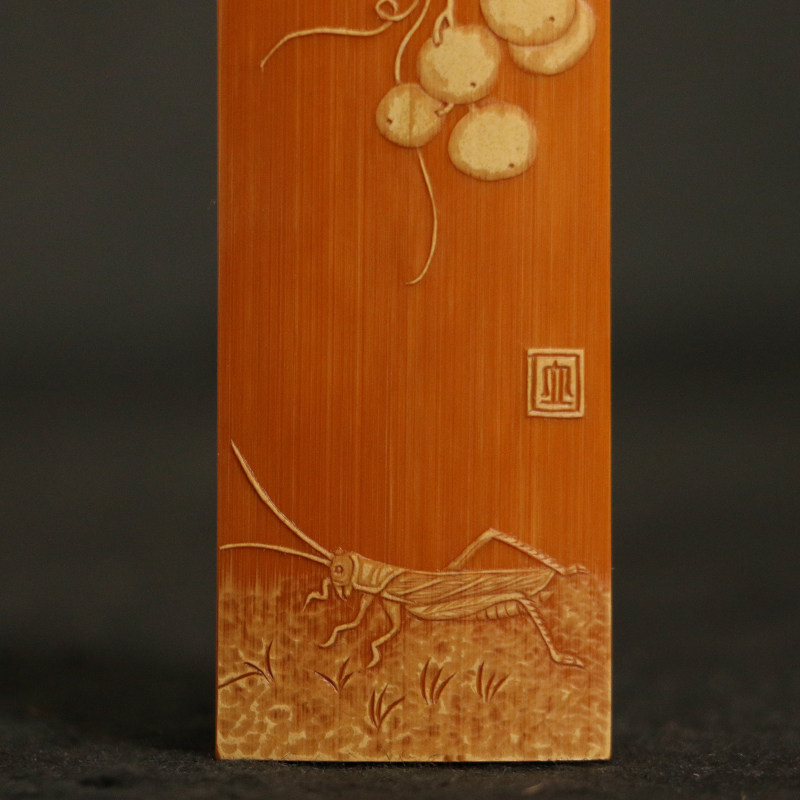 老玉竹纯手工精工制作非遗手工留青雕刻牙签盒推盖文玩竹雕把件竹,特色手工艺,竹编/竹雕,淘宝优惠券,粉丝福利购,淘宝优惠卷