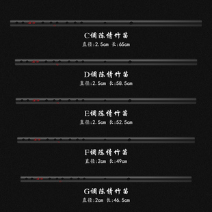 笛子入门陈情竹笛初学儿童初学通用精制演奏级古风横笛长笛