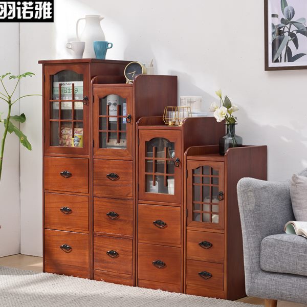 25/30/39cm宽实木夹缝柜收纳柜抽屉式窄柜厨房缝隙置物架小床头柜