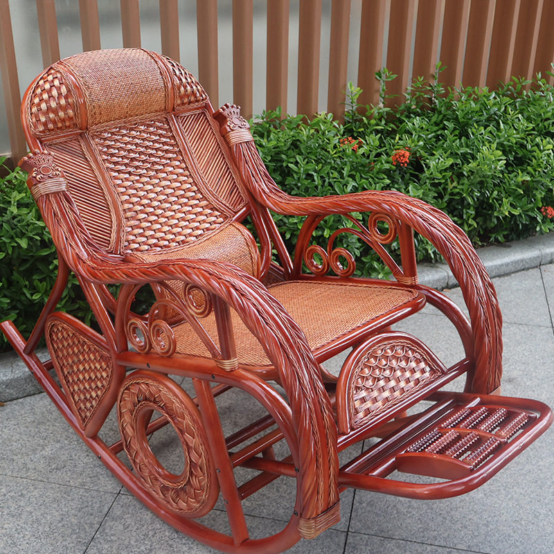 天然真藤摇椅躺椅大人阳台家用休闲老人午睡椅藤编藤椅逍遥椅家用,住宅家具,阳台椅,淘宝优惠券,粉丝福利购,淘宝优惠卷