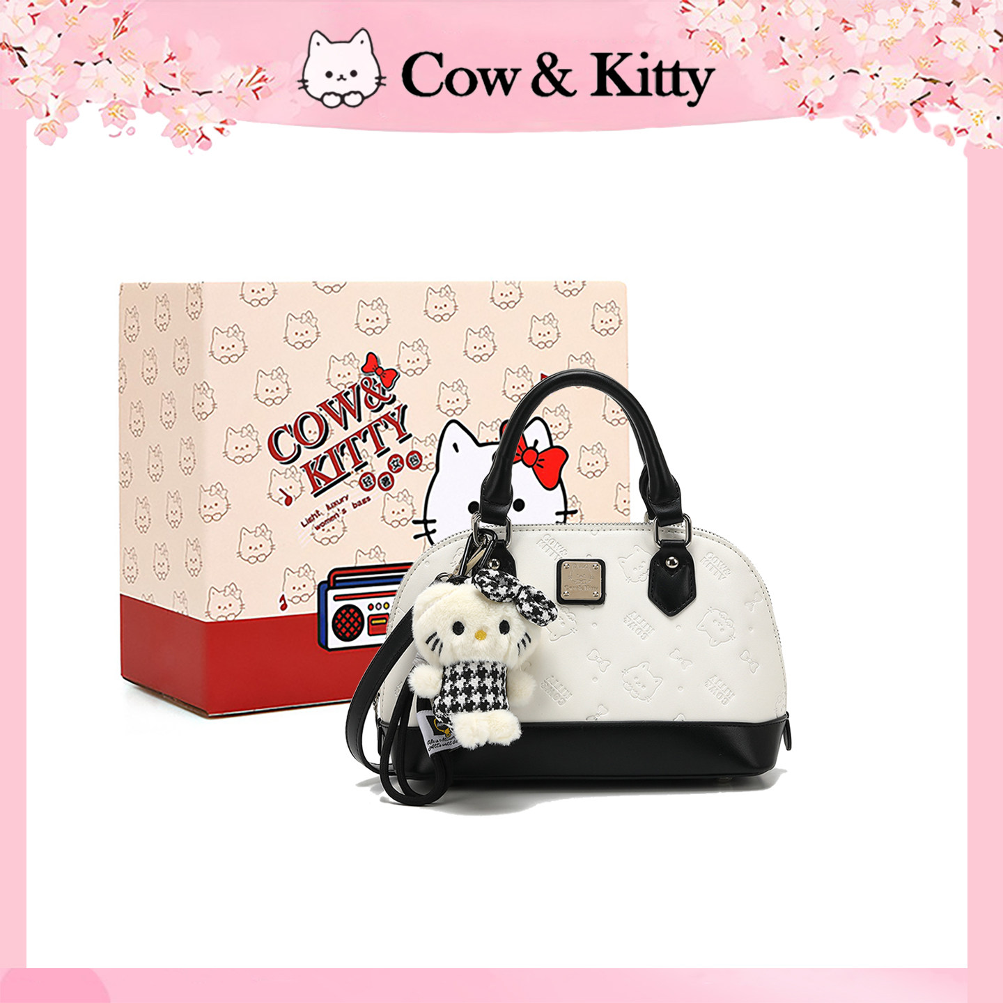 Cow&Kitty超火手提贝壳包女式2026新款小众ins百搭日常通勤斜挎包