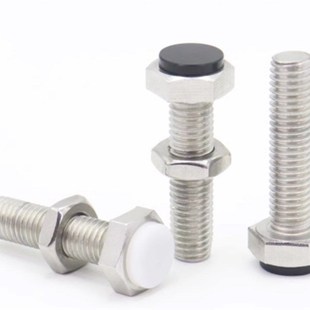 内六角孔黒色防撞缓冲 40聚氨酯止动螺栓型 替代米思米SUSRTH3