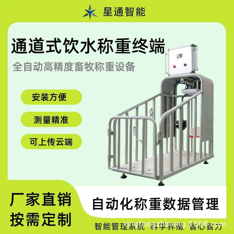 牛羊智能称重设备体积小圈舍内安装高精度自动称重记录可上传云端