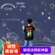 黑板墙磁性儿童涂鸦墙磁力墙移除伤墙自粘灰色磁吸黑板教学办公粉