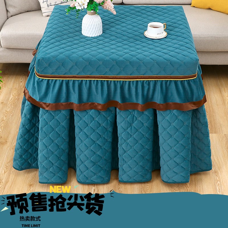 正方形烤火罩桌布电取暖火炉桌罩家用烤火桌被电炉冬季加厚夹棉