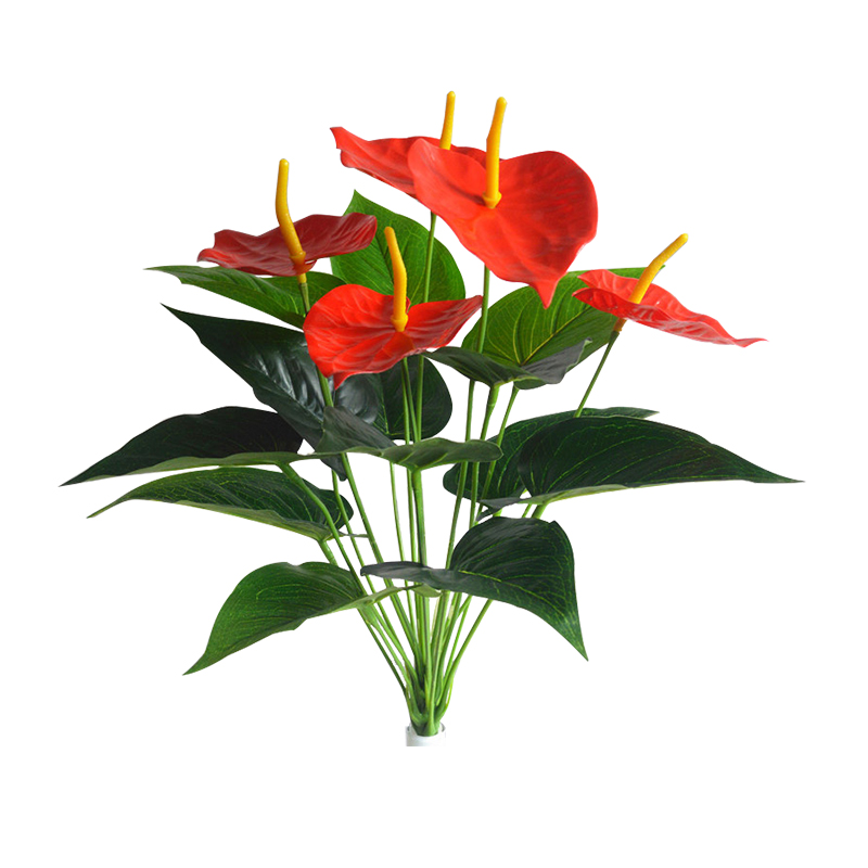 仿真植物红掌假花塑料绿萝盆栽室内外家居客厅装饰花草落地摆设件