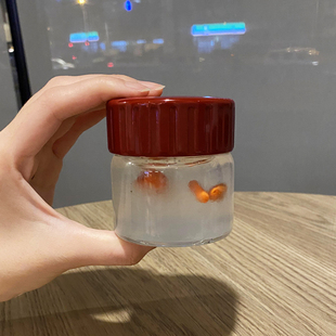 燕窝分装瓶带盖耐温玻璃瓶小号便携保鲜盒密封罐自制酸奶杯