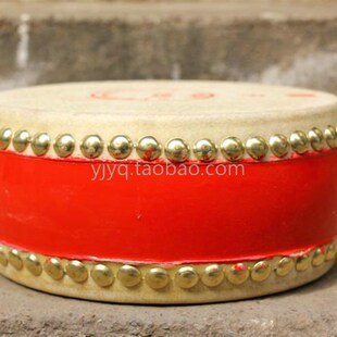 江西中音扁鼓红鼓 头层牛皮鼓战鼓 道士鼓道场法事鼓 寸寸寸