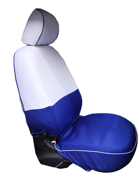 出租车座新捷达桑塔纳教练汽车广告座椅蓝白布免洗