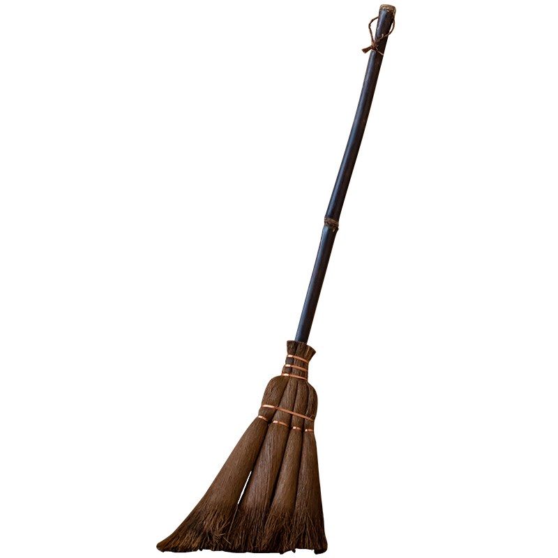 棕毛扫把单个家用木地板扫地长柄扫帚棕榈儿童笤帚耐用扎铜丝棕丝