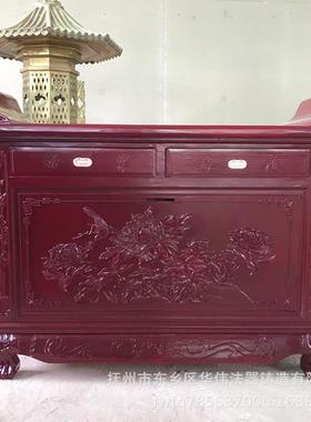 厂家直销寺院佛堂供桌元宝桌香樟精雕供桌品质保证加工定制