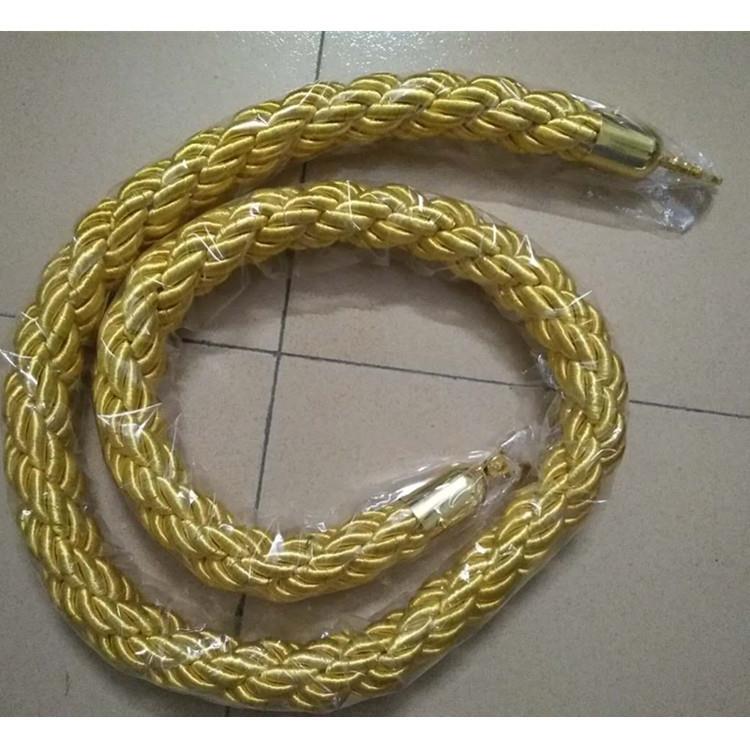 厂家礼宾柱麻花绳编织绳酒店迎宾杆挂绳岗亭红麻绳长度1.5米