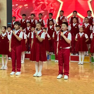 六一儿童合唱服主持人朗诵礼服男女童歌唱祖国诗歌朗诵比赛演出服