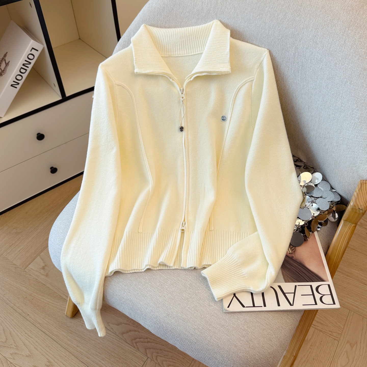 韩版宽松显瘦百搭针织开衫