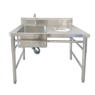 不锈钢水池和残食台一体餐厅食物残收集洗碗池洗菜池