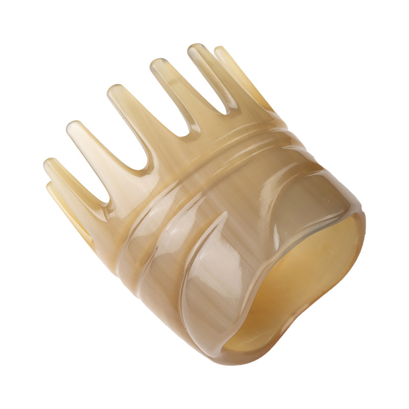 天然牛角按摩梳子防静电生发防脱发头部脸部颈部通经络梳子去水肿