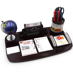 222年木质台历架定制商务办公桌面创意记事日历笔筒