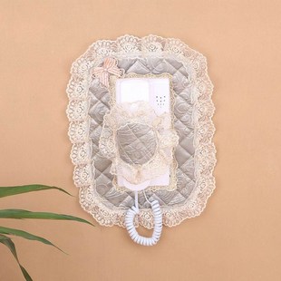 门铃电话罩楼宇门禁室内机布艺防尘框保护视对讲遮挡装饰盒