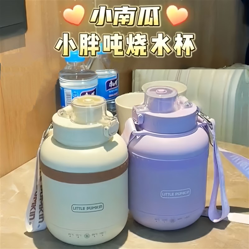 电热烧水壶旅行保温壶恒温小型随身电加热水杯宝宝便携调温烧开水