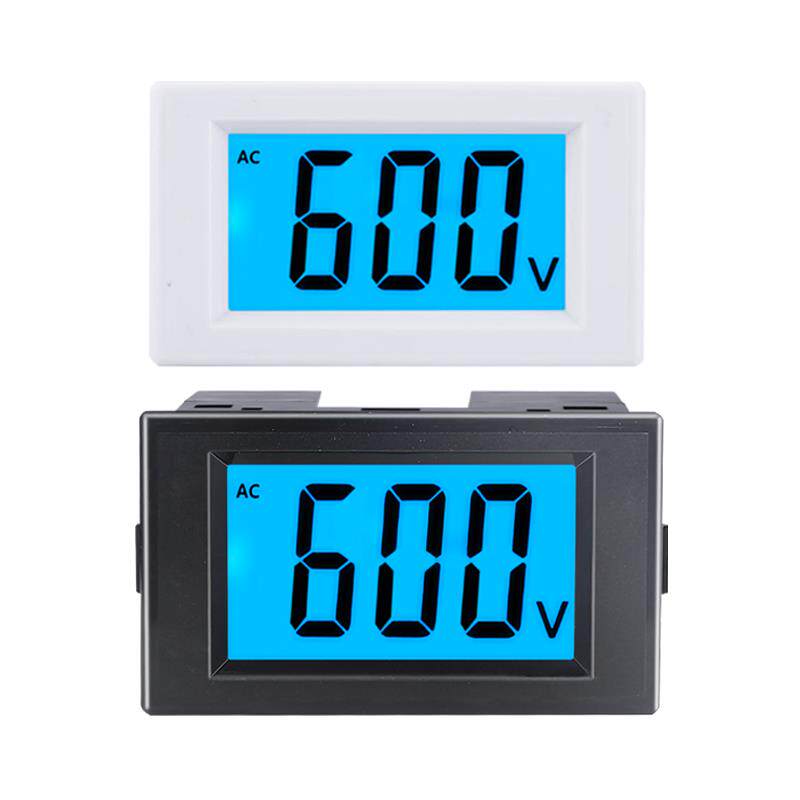 交流数显电压表0-36v110v0-600v液晶显示数字表头220V电源D85-222