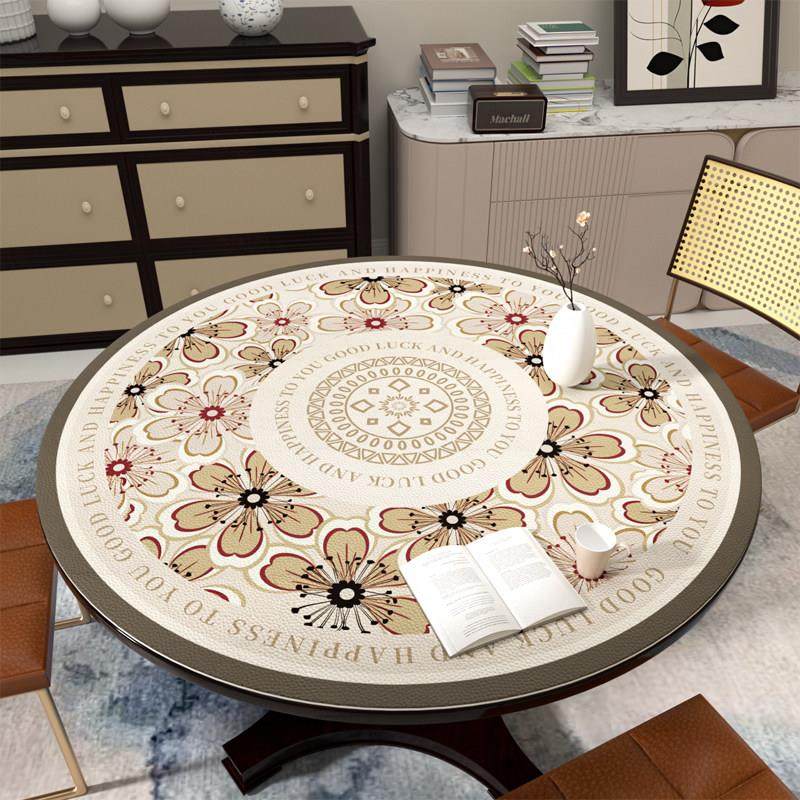 圆形餐桌垫硅胶环保无味防水免洗防油防烫轻奢高级感茶几餐桌桌布,居家布艺,桌布,淘宝优惠券,粉丝福利购,淘宝优惠卷