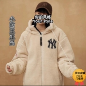 NEW 13781146 13781145 ERA纽亦华 MLB羊羔绒NY外套连帽针织衫