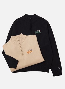 New Era纽亦华白敬亭同款25秋冬半拉链针织毛衣14726722/14726723