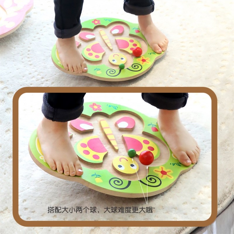 儿童家用平衡板男孩女孩幼儿园感统训练器材室内运动平衡木质玩具