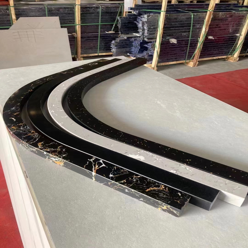 淋浴房岩板大理石岗石塑钢挡水条花色多样扇形方形钴石形石基