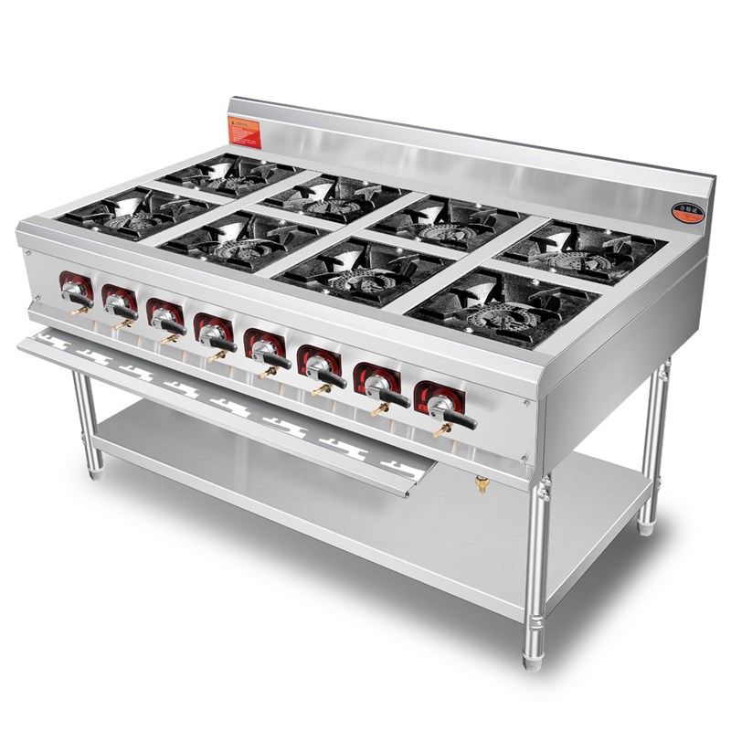 不锈钢煲仔炉商用四六八眼砂锅灶熄火保护3468头燃气炉