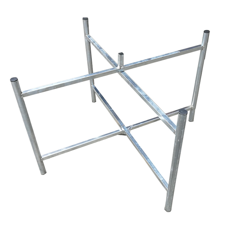 实木大圆桌架可折叠镀锌管桌腿支架桌脚餐桌可折叠衣架桌架桌架架