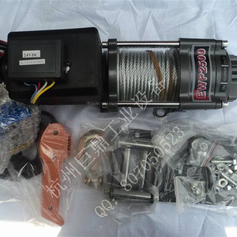 静音电动绞盘00磅绞盘沙滩车绞盘/2V卷扬机小吊机提升机