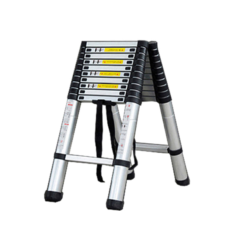 伸缩式等边人字梯工程铝合金伸缩梯家用爬梯折叠梯室内装修便携梯