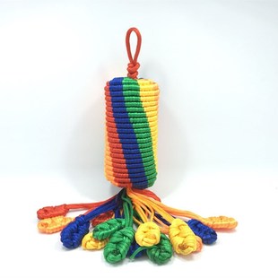 藏族汽车挂件特产吉祥哈达五彩线五彩绳手工编织金刚结挂饰西藏