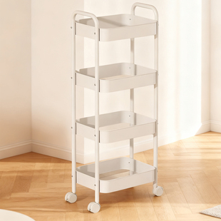 小推车置物架厨房落地卧室多层婴儿零食移动浴室化妆品收纳储物架
