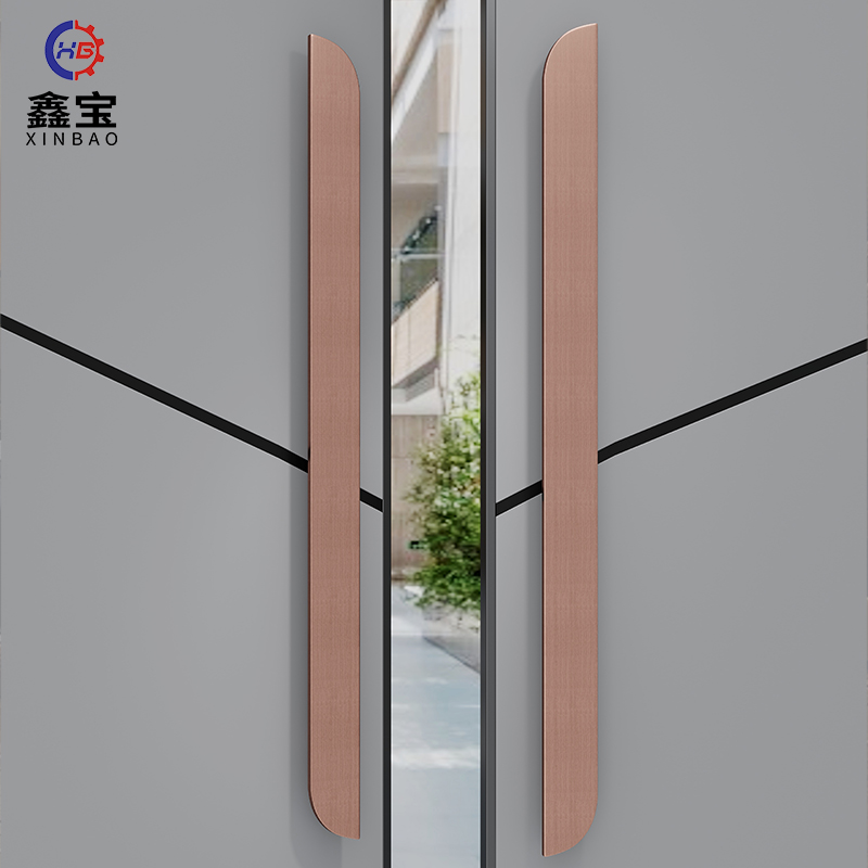 玻璃门拉手仿古铜门把手中式大门拉手定制酒店会所推拉实木门扶手