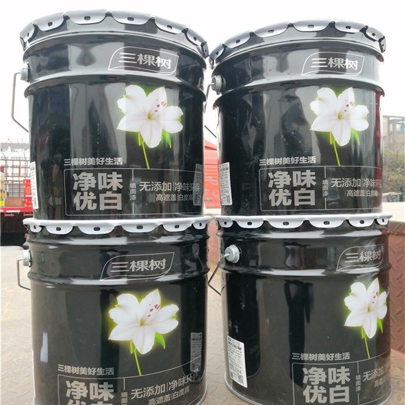 内墙乳胶漆净味优白家用白色油漆室内涂料自刷墙面漆L