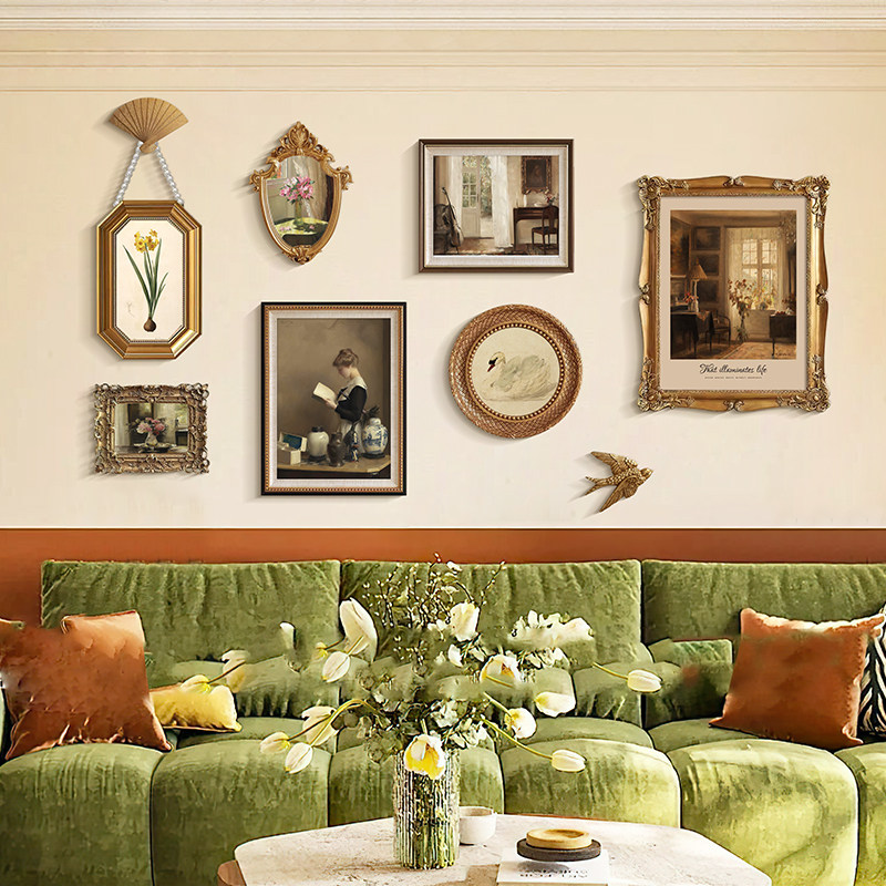 客厅法式挂画级感中古静物油画卧室壁画沙发背景墙装饰画,家居饰品,现代装饰画,淘宝优惠券,粉丝福利购,淘宝优惠卷