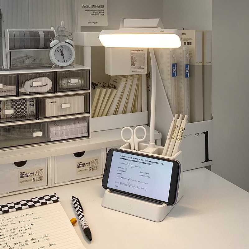 栋哈寝室台灯大学生学习桌面阅读灯宿舍书桌led灯usb充电式