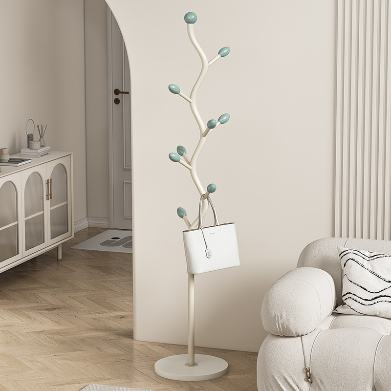 置衣架卧室落地客厅衣帽架多用简便波浪型床边挂衣架占地晾挂杆