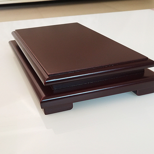 圆形底座旋转陶瓷瓶酒瓶托盘工艺品奇石根雕底托仿实木底座