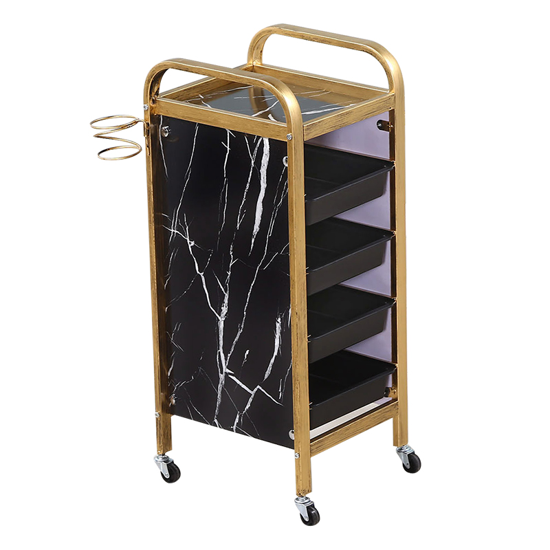 美容美发推车发廊工具车多功能五层置物杠车理发店焗油烫染工具车