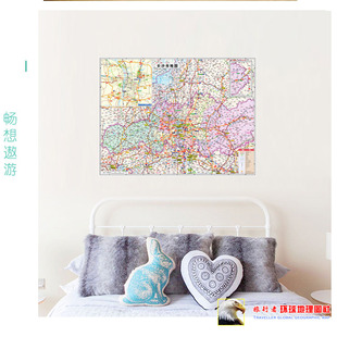 新款 长沙市地图墙 超大巨幅 交通行政区划图 装饰画海报