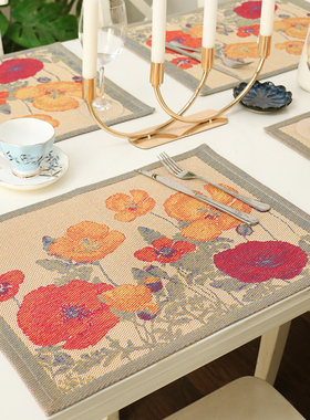 瑞典lund 欧式吸水餐桌垫家用瓶垫 全棉餐具隔热杯垫