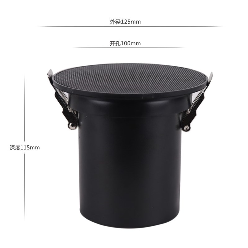 定压3寸吸顶天花喇叭店铺餐厅迷你筒灯高端公共广播音响开孔10cm