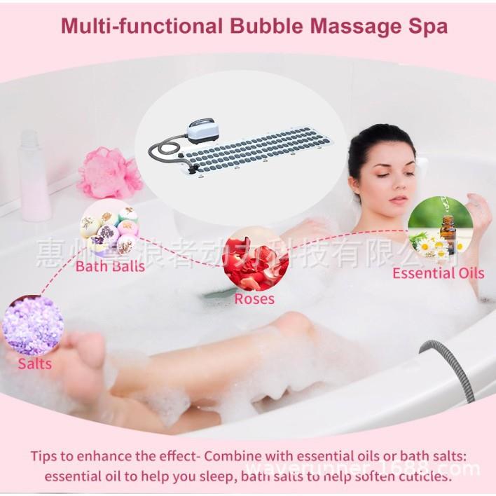 跨境家用遥控冲浪按摩浴垫水疗机浴缸气泡机防滑全身可折叠防滑