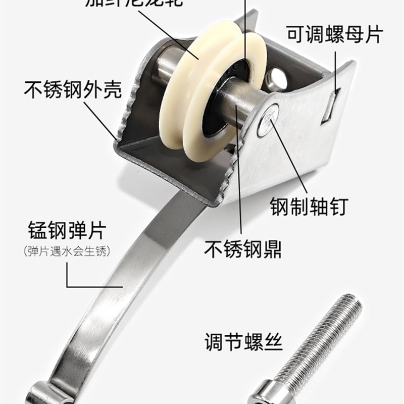 移门滑轮衣柜轮27宽壳凹轮厨房重型推拉门轨道滚轮25宽凸轮槽轮子