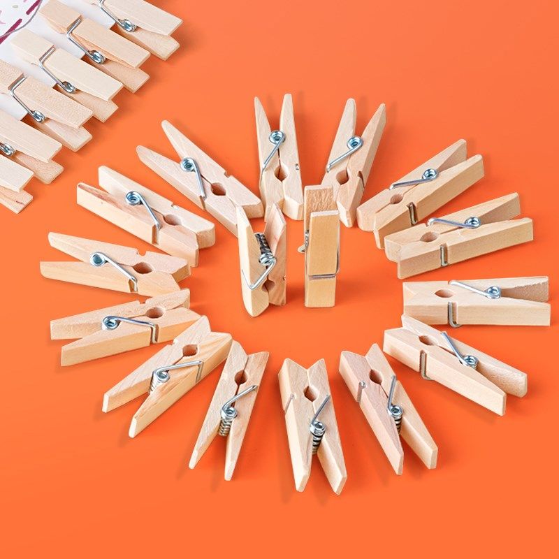 100个原木夹子办公用的文件夹小夹子幼儿园照片夹文具固定器强力,文具电教/文化用品/商务用品,票夹/长尾夹,淘宝优惠券,粉丝福利购,淘宝优惠卷